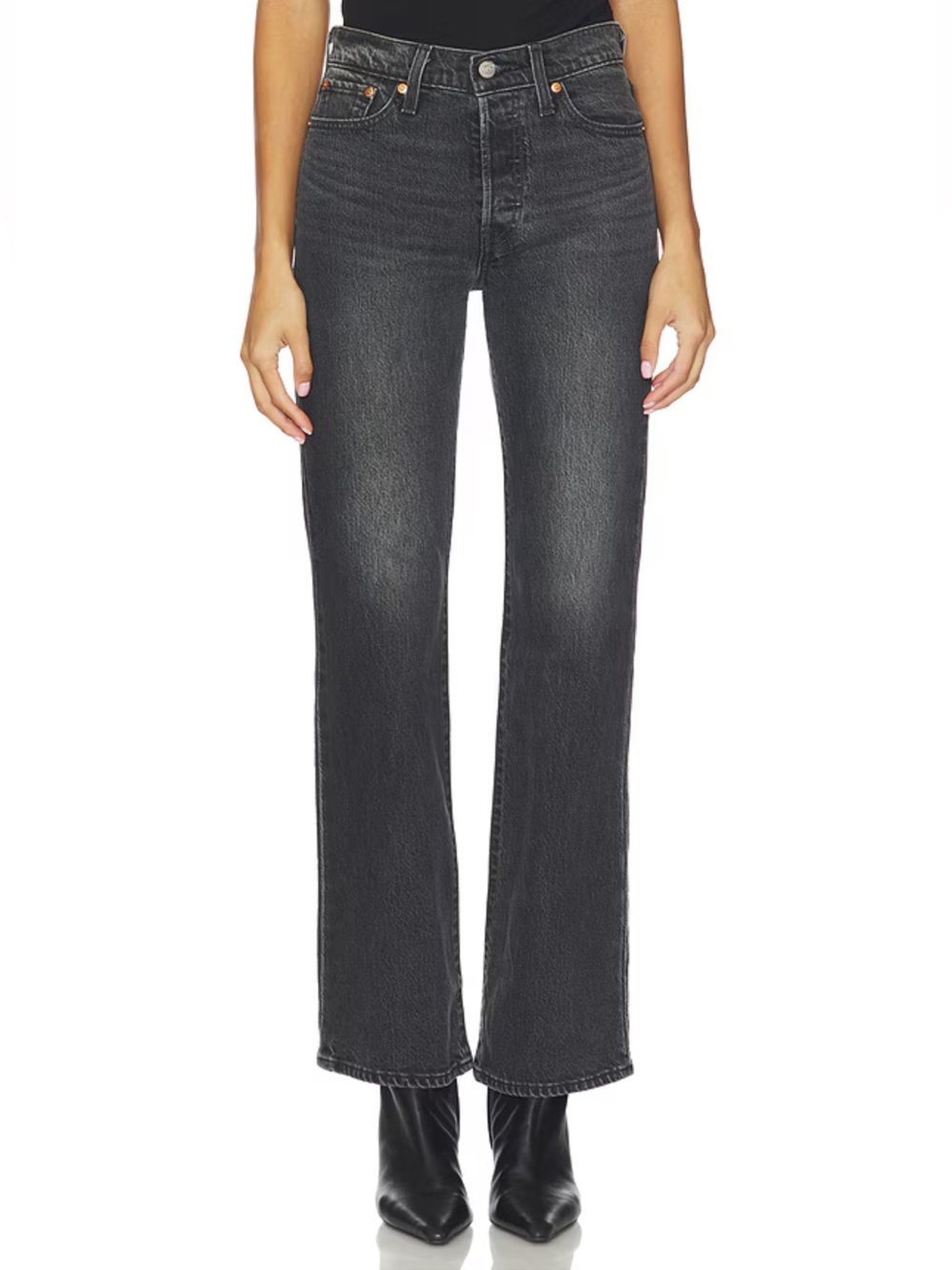 LEVI’S Wedgie Boot Jeans in On The Town No Crackle 26